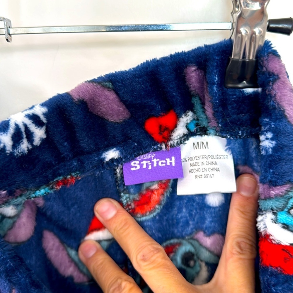 Disney Stitch Fleece Pajama Pants - Picture 3 of 3